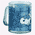 Kaffeepott, Steingut (kein Glas, wie in Abb.), ca. 250 ml, div. Motive